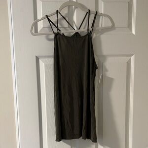 LOFT Black Strappy Top